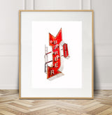 Barber Shop Sign, Melrose Avenue, Los Angeles