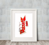 Barber Shop Sign, Melrose Avenue, Los Angeles