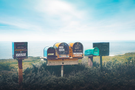 Letterboxes, Big Sur, California