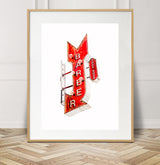 Barber Shop Sign, Melrose Avenue, Los Angeles