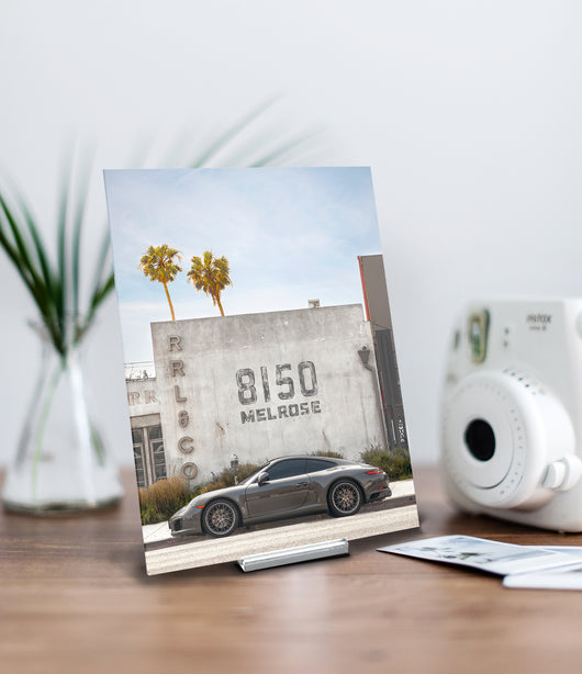 Porsche in Melrose Avenue - Mini Acrylic