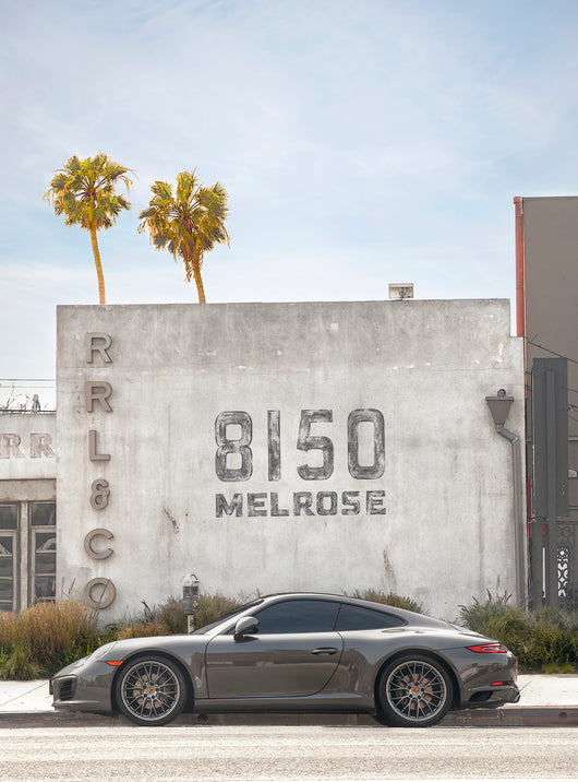 Porsche on Melrose Avenue, Los Angeles