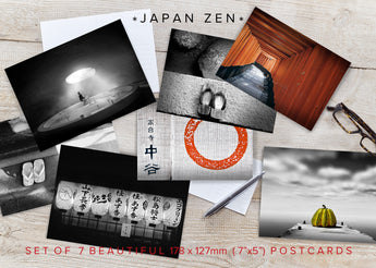 Japan Zen - Set of 7 postcards